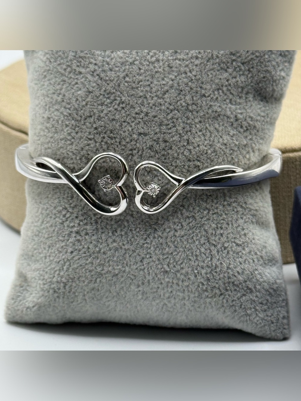 The Bradford Exchange Mother & Daughter, Love Always" Diamond Bangle Bracelet